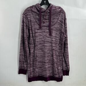 Cabela's Women's Purple Hooded Activewear Top Size Medium